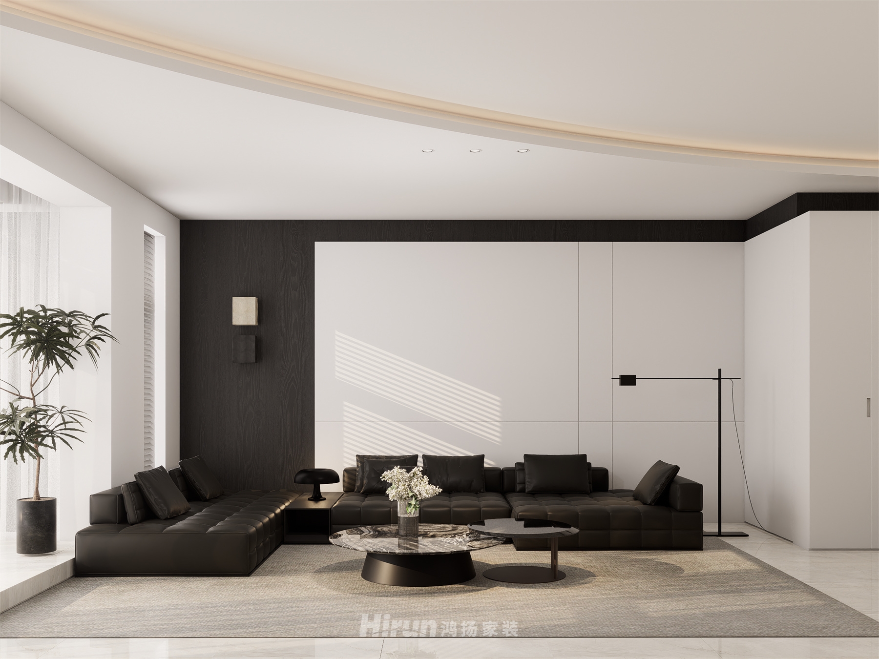 現(xiàn)代雅境園187㎡雅致現(xiàn)代四居室 裝修案例效果圖-13