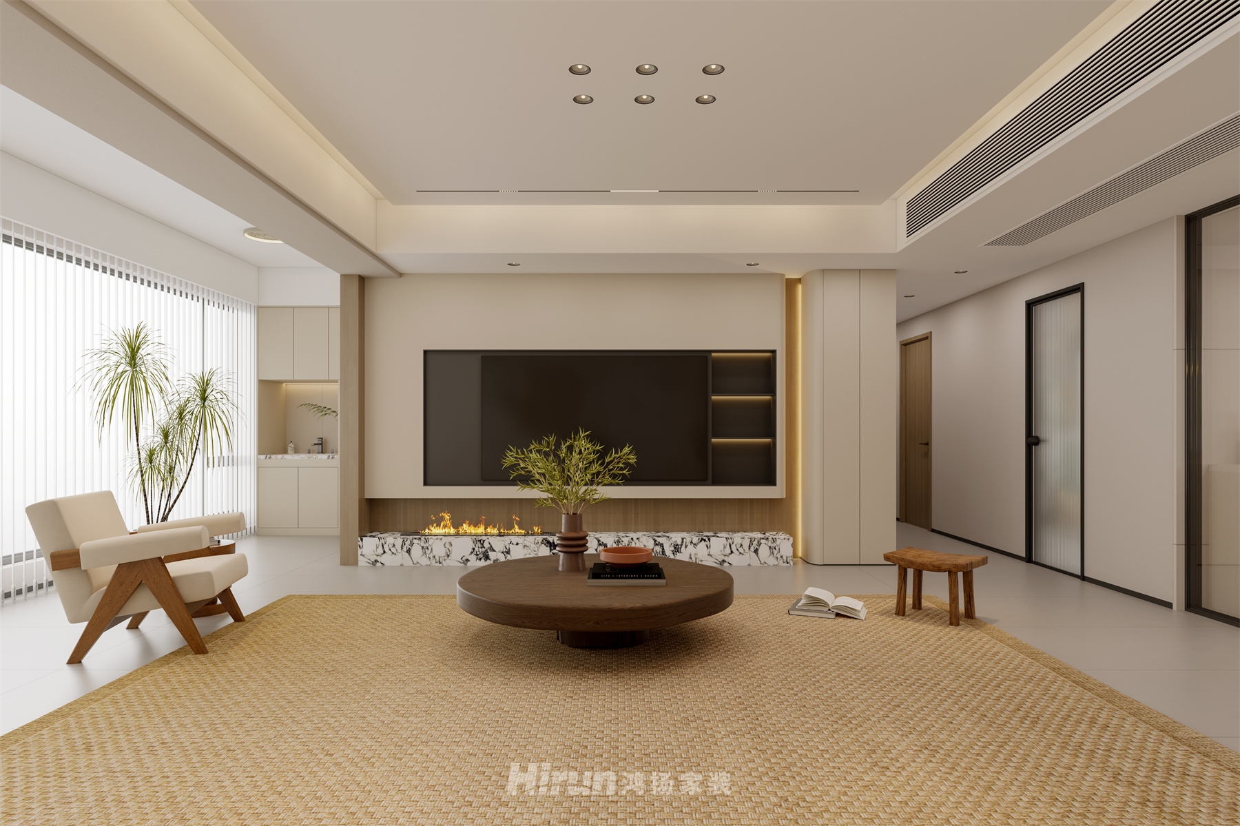 青春里鉑樾府165㎡北歐之光五居室 裝修案例效果圖-10