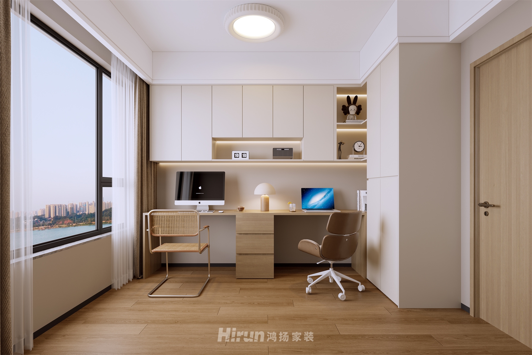 青春里鉑樾府165㎡北歐之光五居室 裝修案例效果圖-2