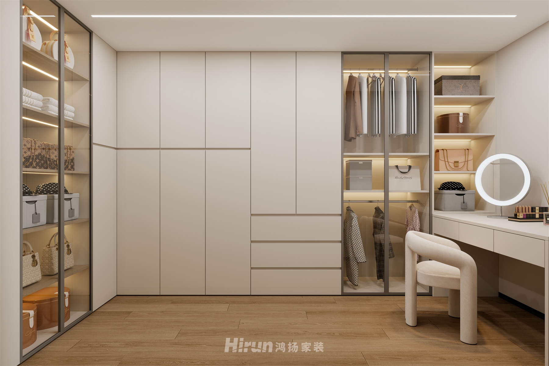 青春里鉑樾府165㎡北歐之光五居室 裝修案例效果圖-1