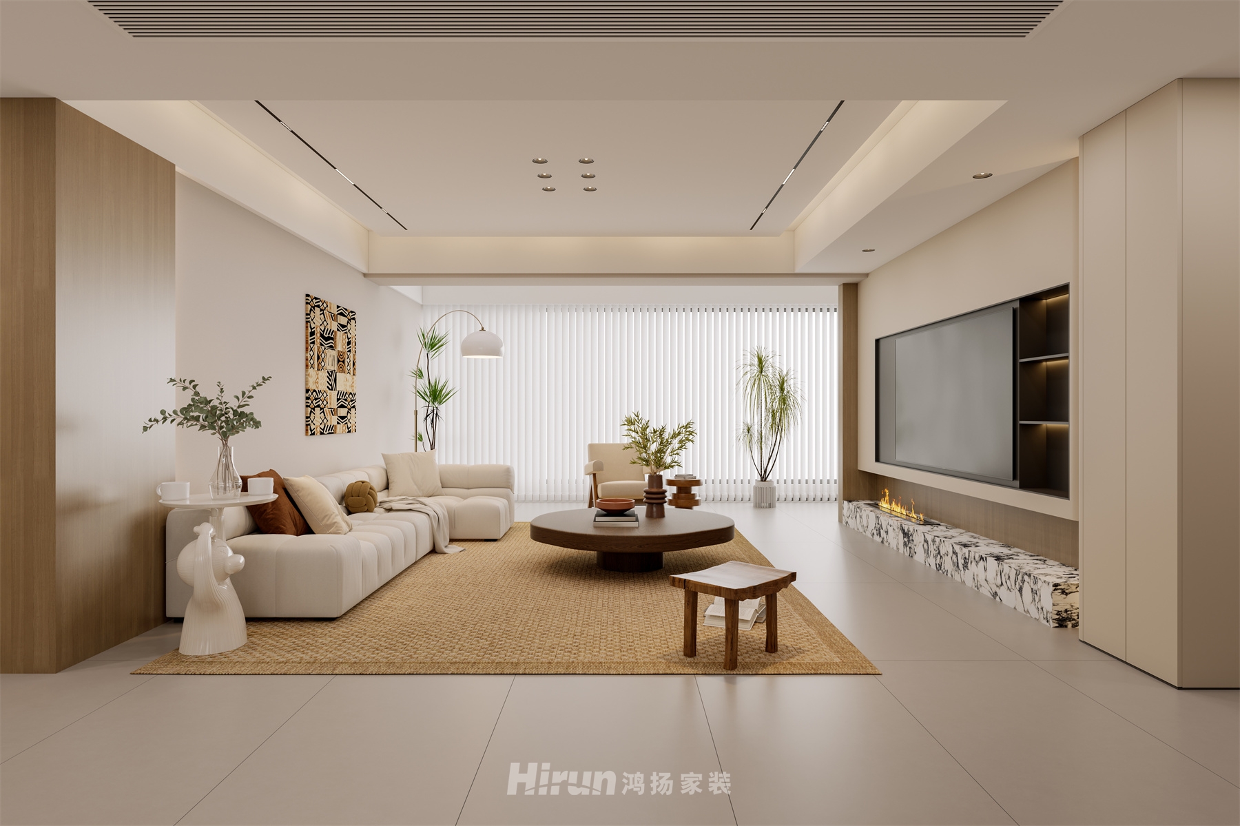 青春里鉑樾府165㎡北歐之光五居室 裝修案例效果圖-9