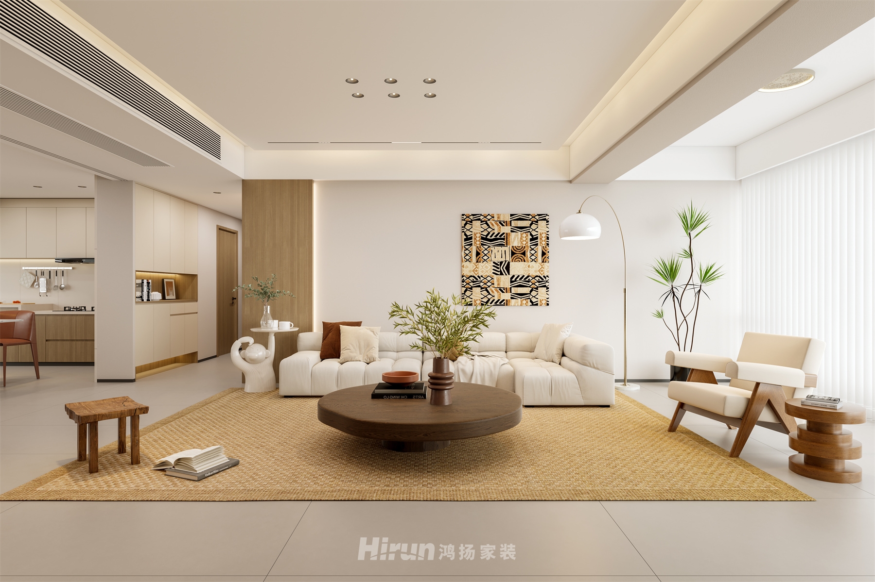 青春里鉑樾府165㎡北歐之光五居室 裝修案例效果圖-12