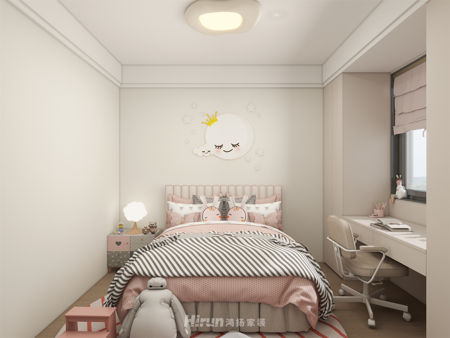 吾悅廣場162㎡雅致現代復式 裝修案例效果圖-5