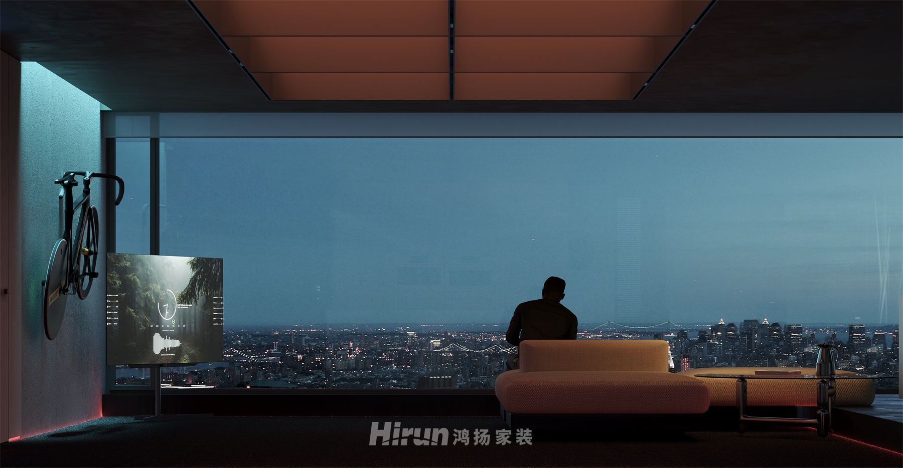 《大玩家》160㎡仿生未來三居室 裝修案例效果圖-4