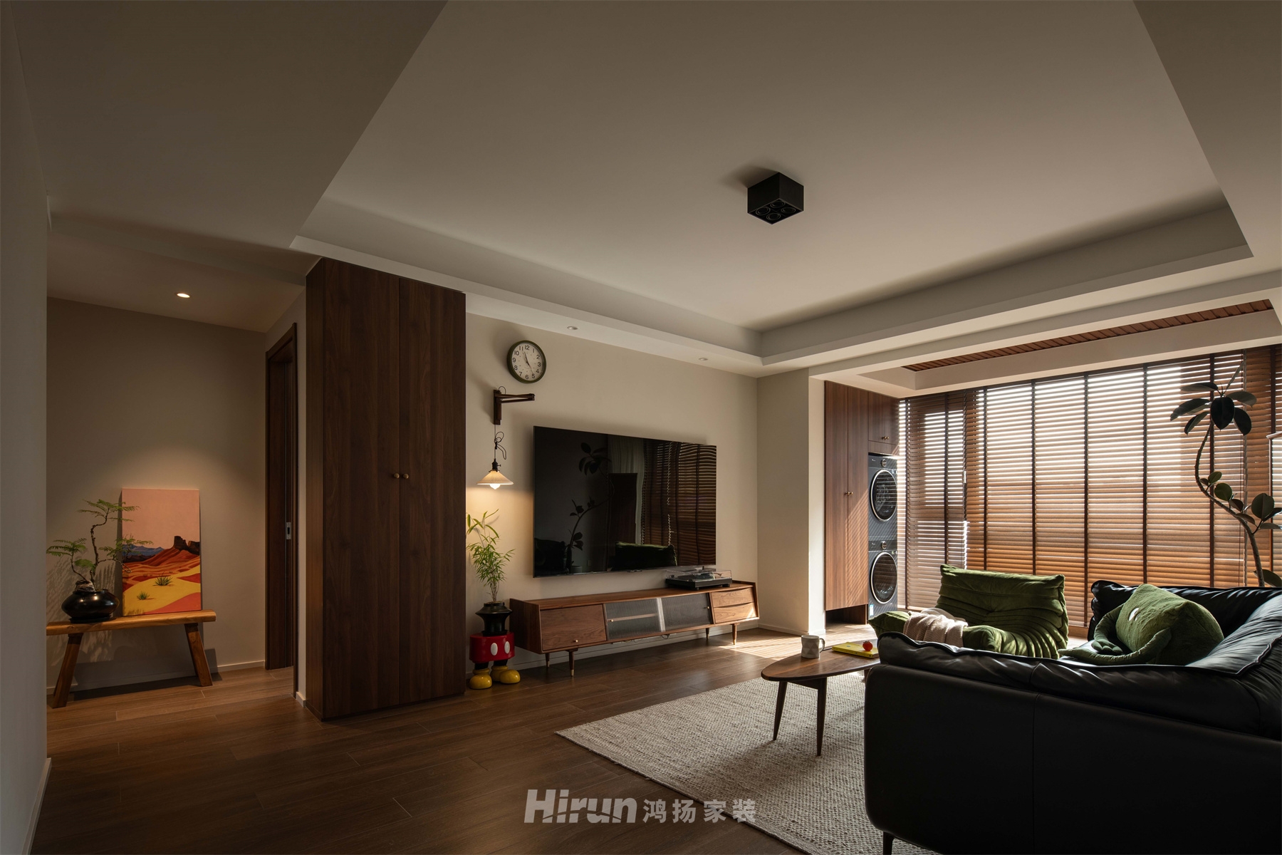 《晨·暮》130㎡復古風潮三居室 裝修案例實景圖-5