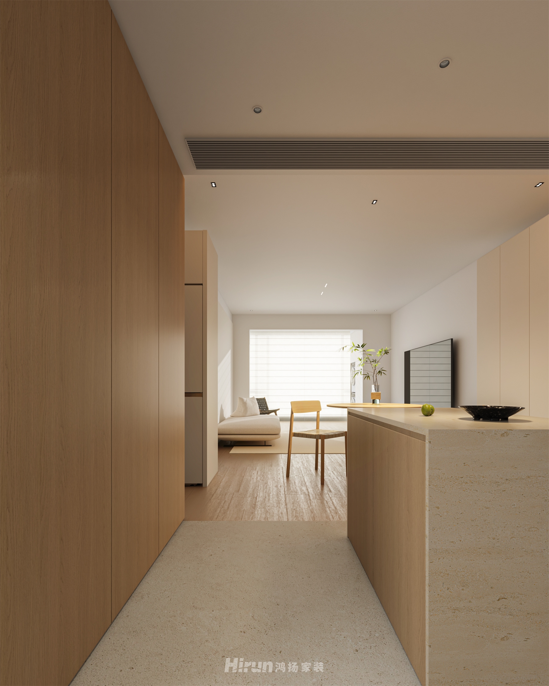 《貳柒0壹》104㎡北歐之光三居室 裝修案例效果圖-8