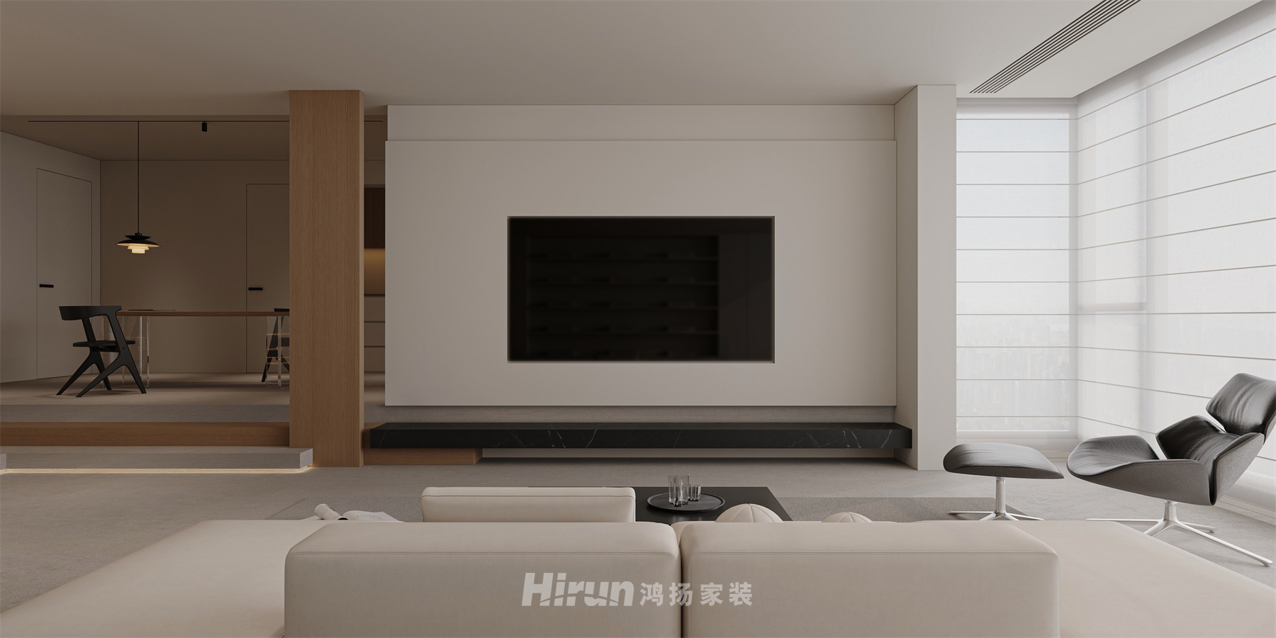 《幾何生長》280㎡雅致現代復式 裝修案例效果圖-5