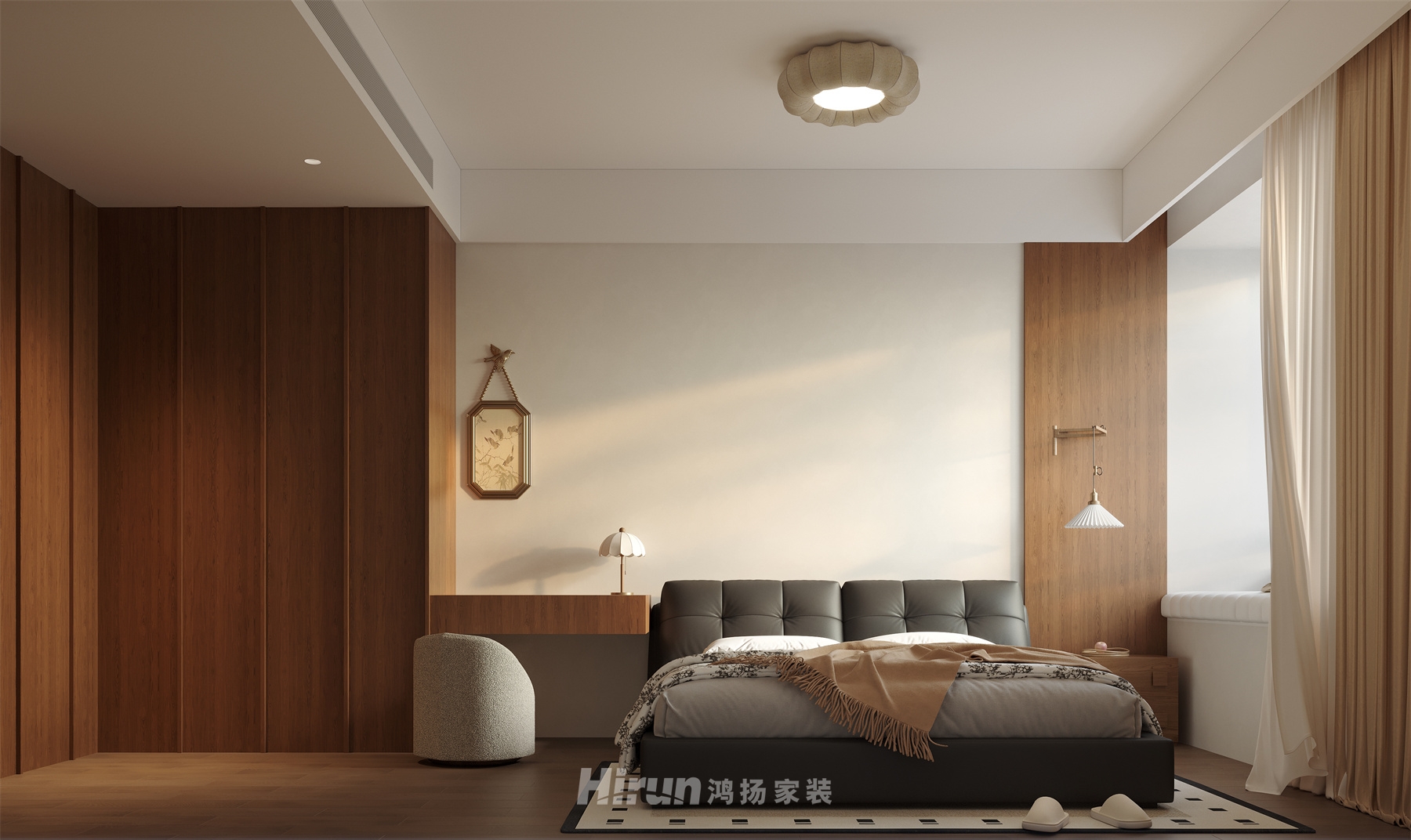 湘府和園210㎡雅致現(xiàn)代大平層 裝修案例效果圖-5