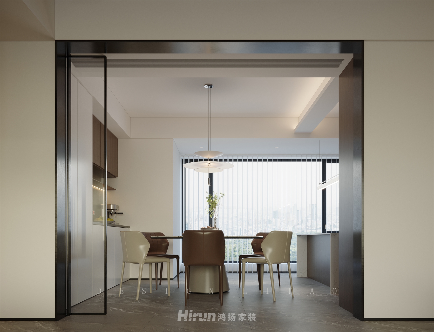 湘府和園210㎡雅致現(xiàn)代大平層 裝修案例效果圖-9