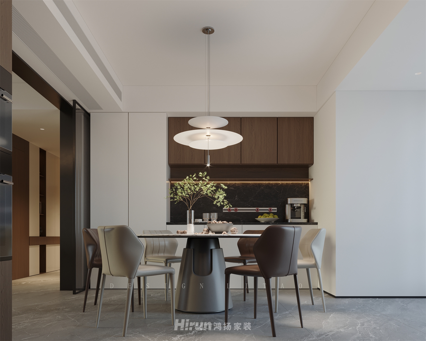 湘府和園210㎡雅致現(xiàn)代大平層 裝修案例效果圖-14