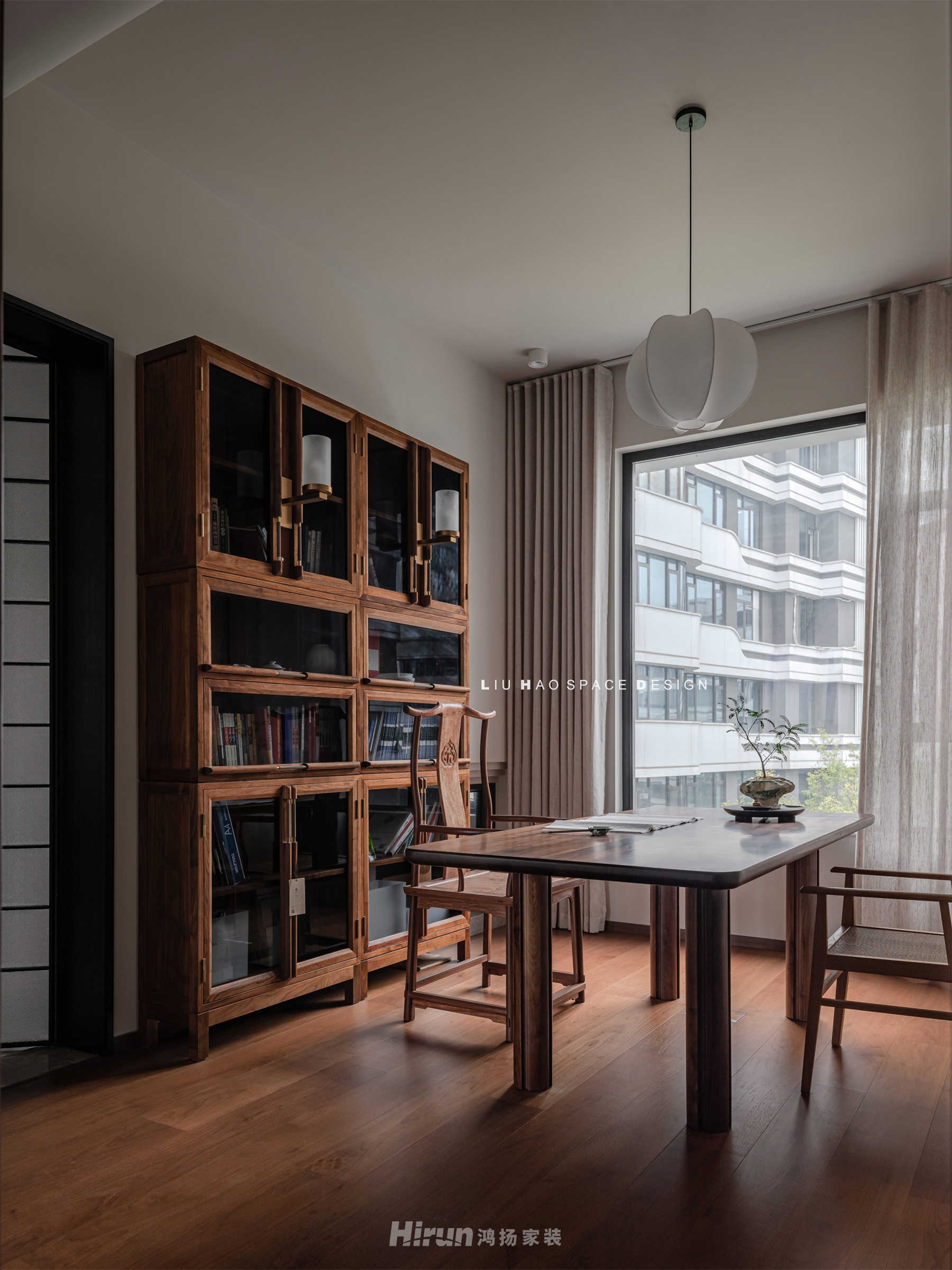 湘江玥180㎡江南印象三居室 裝修案例實景圖-5