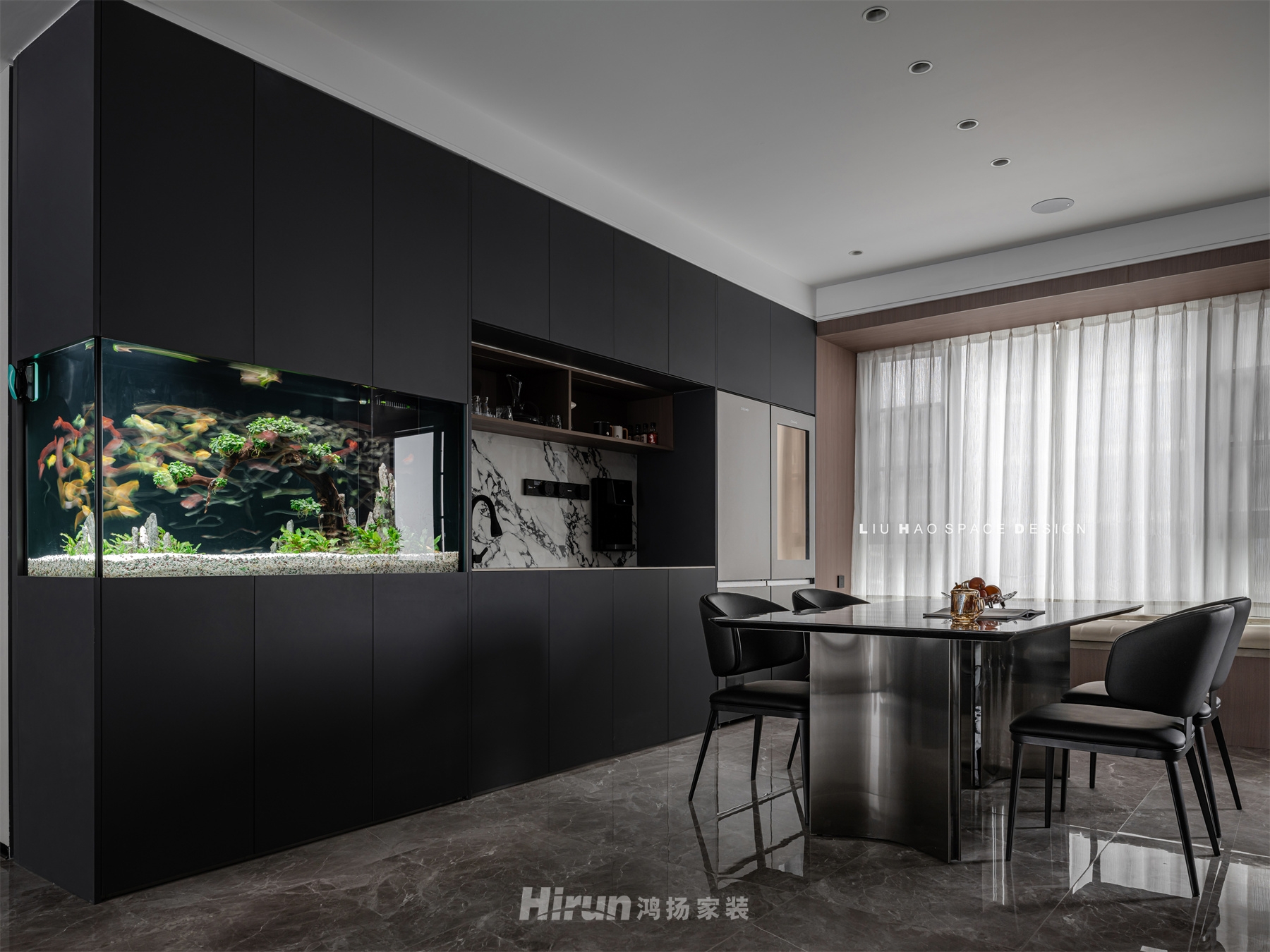 越秀湘江星匯城205㎡雅致現代大平層 裝修案例實景圖-6