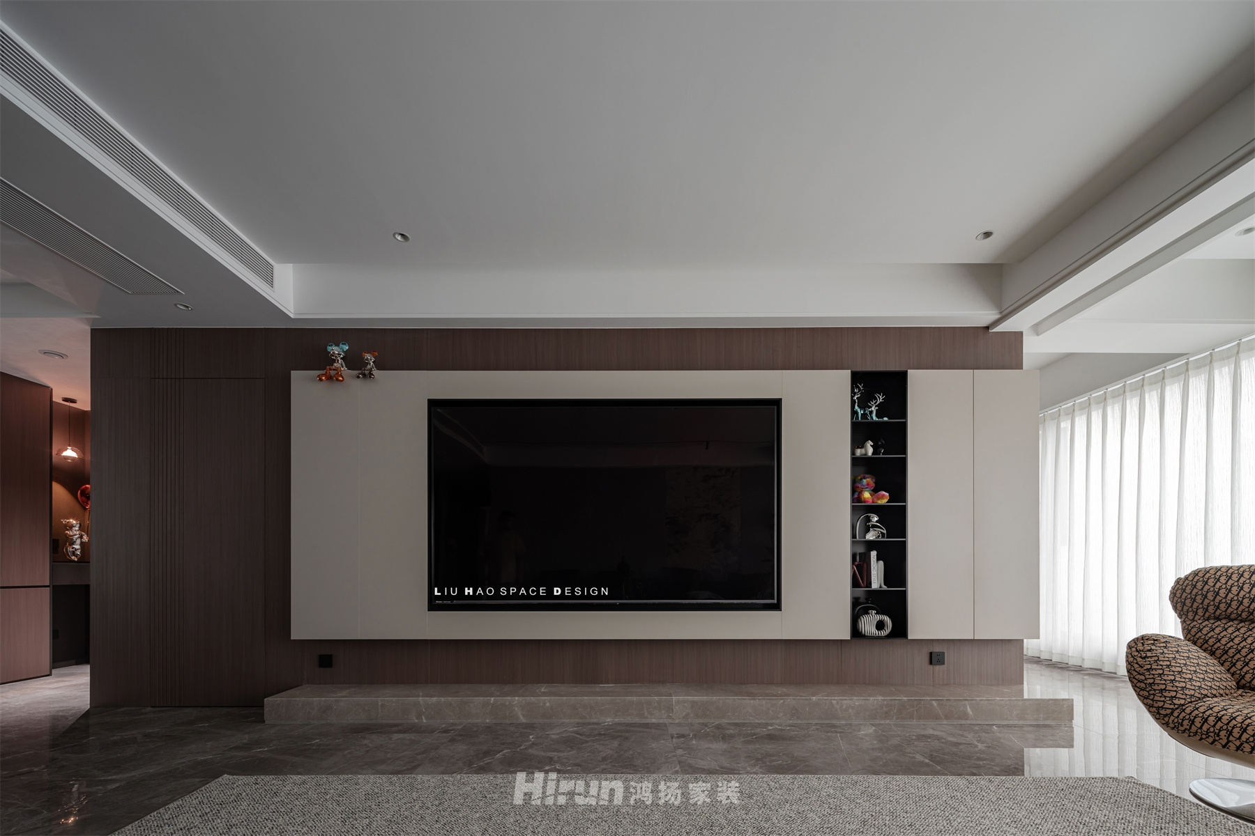 越秀湘江星匯城205㎡雅致現代大平層 裝修案例實景圖-3