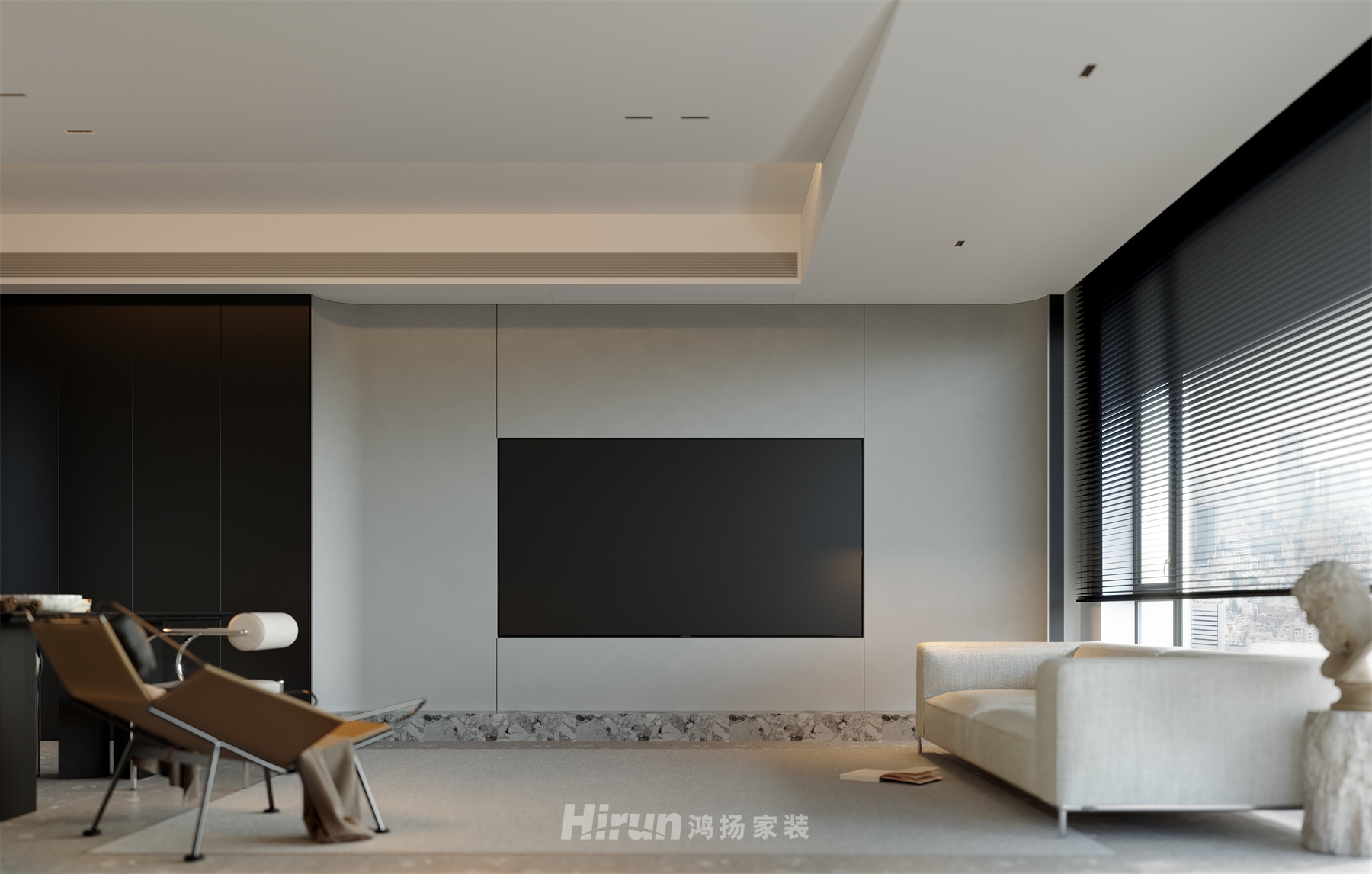 《75°白》123㎡雅致現(xiàn)代 裝修案例效果圖-5