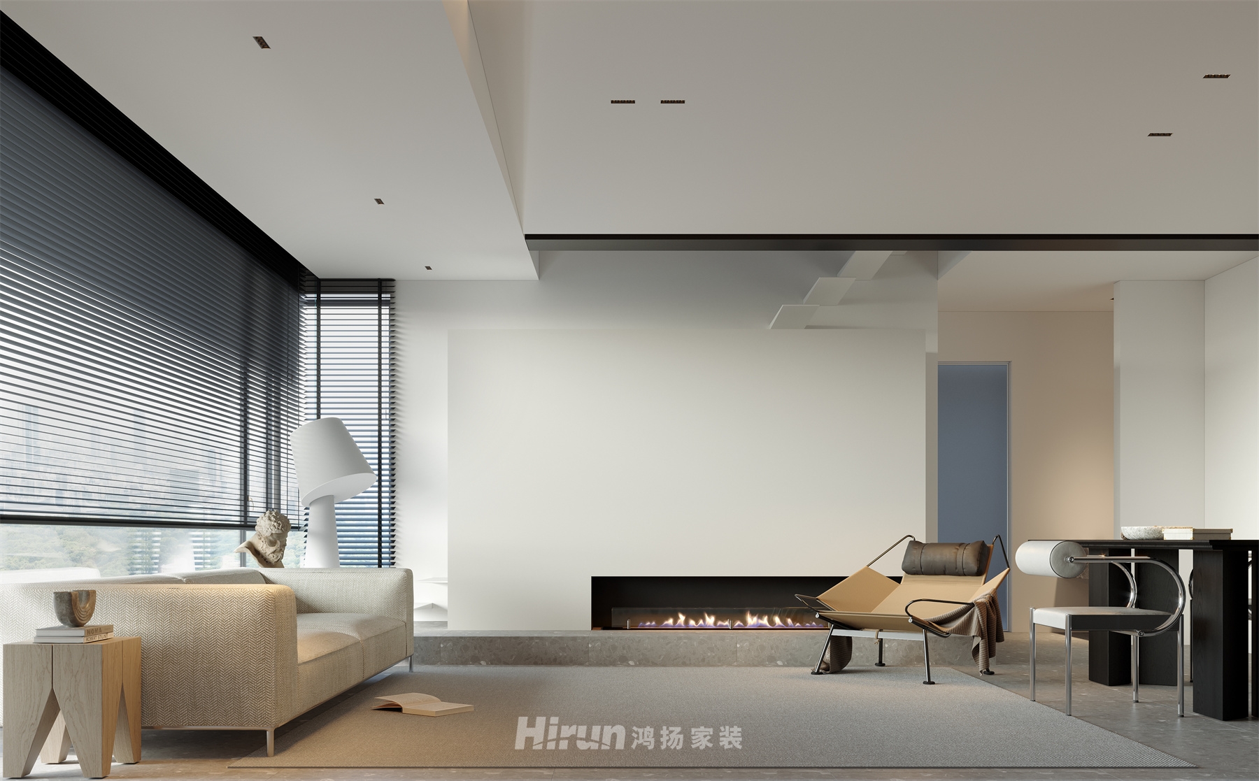 《75°白》123㎡雅致現(xiàn)代 裝修案例效果圖-10